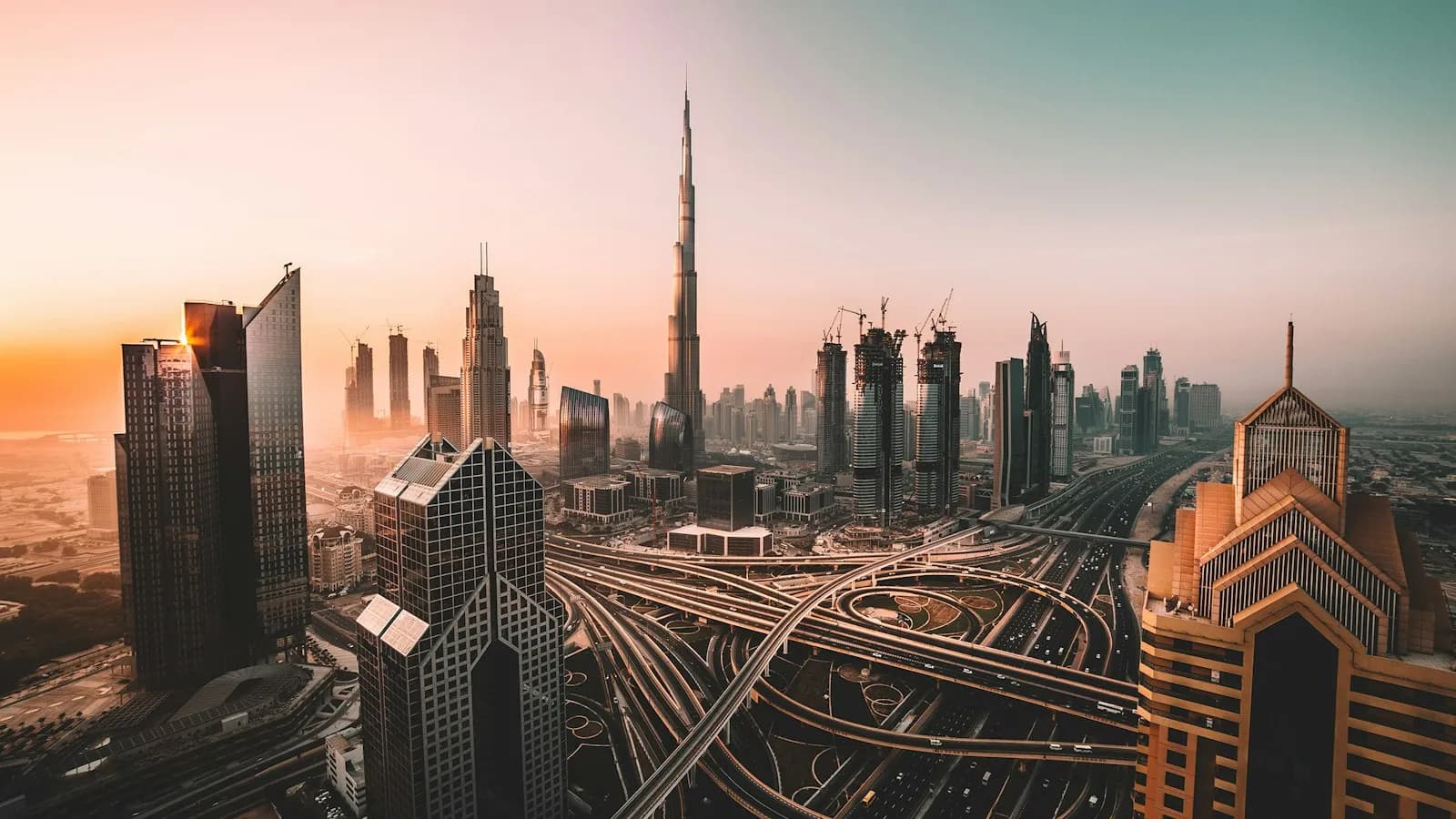 Dubai business district skyline